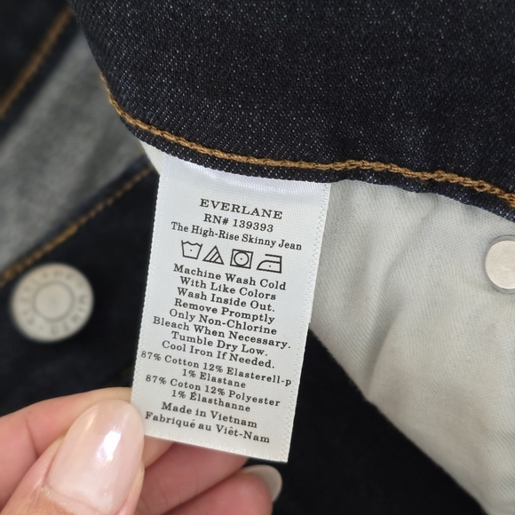 Everlane The High Rise Skinny Ankle Jean, Size 26 - Picture 10 of 10